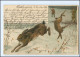 S4028/ Mailick  Jagd Jäger Kaninchenjagd Litho AK 1904 - Mailick, Alfred