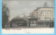 Bruxelles-+/-1900-Porte De Louvain-Kiosque-Tram-tramway-Strassenbahn-Brasserie Saint-Michel-Animée-Colorisée - Marktpleinen, Pleinen