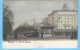 Bruxelles-+/-1900-Porte De Louvain-Kiosque-Tram-tramway-Strassenbahn-Brasserie Saint-Michel-Animée-Colorisée - Squares