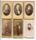 Lot De 6 CDV Cartes Photos Non Identifié PROUZET TERRIER Vienne Lyon Paris  Photographie - Ohne Zuordnung