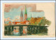 XX005377/ Lübeck  Brücke  Sign: Kley  Litho AK Ca.1900 - Luebeck-Travemuende