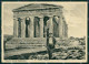 Agrigento Città Tempio Della Concordia Pirandello FG Cartolina RB5495 - Agrigento