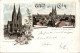 Gruss Aus Köln - Litho 1896 - Koeln