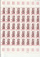 2 Feuilles Complètes De 50 Timbres Des N° 2116/17 Croix-Rouge 1980 - Volledige Vellen
