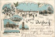 Gruss Aus Duisburg Im Winter - Litho - Alfeld