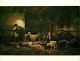 Art - Peinture - Charles Jacque - Intérieur De Bergerie - Moutons - Paysans - Carte Neuve - CPM - Voir Scans Recto-Verso - Paintings