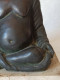 Delcampe - Scultura Buddha Seduto In Bronzo Con Base In Marmo - Bronzes