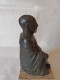 Delcampe - Scultura Buddha Seduto In Bronzo Con Base In Marmo - Bronzen