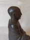 Delcampe - Scultura Buddha Seduto In Bronzo Con Base In Marmo - Bronzen