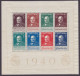 Portugal 1941 Mi. Block 3, Miniature Sheet 100 Jahre Briefmarken Sir Rowland Hill Stamp Centenary, MH* (2 Scans) - Blocks & Sheetlets