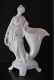 STATUETTE EN PORCELAINE BLANCHE ET BISCUIT FEMME ANTIQUE DENUDEE A LA COURONNE DE LAURIER DAPHNE?? MYTHOLOGIE Marque CC - Altri & Non Classificati