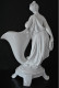 STATUETTE EN PORCELAINE BLANCHE ET BISCUIT FEMME ANTIQUE DENUDEE A LA COURONNE DE LAURIER DAPHNE?? MYTHOLOGIE Marque CC - Altri & Non Classificati