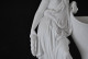 Delcampe - STATUETTE EN PORCELAINE BLANCHE ET BISCUIT FEMME ANTIQUE DENUDEE A LA COURONNE DE LAURIER DAPHNE?? MYTHOLOGIE Marque CC - Altri & Non Classificati