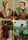 Costume Coiffes  Jeune Femme De Tarentaise Arves Bessans  Savoyarde Brides   3   (scan Recto-verso)MA1788 - Brides Les Bains