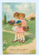 Y8519/ Frohes Pfingstfest Kinder Mit Blumen 1935 Litho AK - Pentecôte
