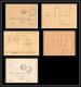 0944 Lot 4 Lettre + 1 Devant Zaers Est Commandant De Cercle 1 Lettre Cover Occupation Du Maroc War 1910/1915 - Colecciones