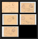 0783 Lot 3 Lettres + 1 Devant 1er Escadron Saphis Marocains Lettre Cover Occupation Du Maroc War 3 Signées - Sammlungen