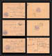 0579 Lot 4 Lettres Boucheron Service Des Renseignements De La Chaouia Lettre Cover Occupation Du Maroc War Pour Nantes - Collections