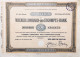 Vienne 1922: Vingt Cinq  Actions - Wiener Lombard- Und Escompte-Bank 5.000 Couronne - Banque & Assurance