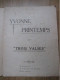 Ancienne Partition « Trois Valses » Yvonne Printemps 1936 - Autres & Non Classés