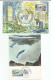 5 Cartes Maximum 1957 Le Quesnoy, 1960 Laon , Monaco Grand Prix Art Philatélique Internional, 1970 ONU , 1972saumon - 1990-1999