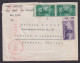 Roter Zensur U.S. CIVIL CENSORSHIP BERLIN New York Brief Berlin Schöneberg - Storia Postale