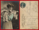 Delcampe - Germany Early 20th Century. Lot Of 5 Vintage Potscards, Belle Epoque Style, Posted With Stamps R [de124] - Colecciones Y Lotes