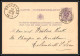 75568 N°10A Lion Couché 5c Violet Bruxelles Molenbeek St Jean 1878 Entier Postal Stationery Cachet 75 Belgique - Postcards 1871-1909