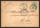 75538 N°17 Lion Couché 5c Vert Bruxelles Nord Ath 1885 Entête Luther Entier Postal Stationery Carte Postale Belgique - Briefkaarten 1871-1909