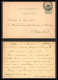 75553 Repiquage Gouweloos N°17 Lion Couché 5c Vert Bruxelles 1885 Entier Postal Stationery Carte Postale Belgique - Postcards 1871-1909