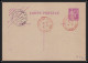75150 40c Lilas PAI A3q Crème Exposition De Lyon 1937 Vignette Paix Entier Postal Stationery Carte Postale Repiquage - Bijgewerkte Postkaarten  (voor 1995)
