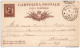 1881  CARTOLINA ON ANNULLO ROMA X PINEROLO - Stamped Stationery