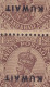 British India Used In Kuwait 1923 SG. 3, 6, King GV. INVERTED Overprinted KUWAIT Pair & Single, MH* (4 Scans) - Kuwait