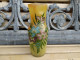 Grand Vase Verre Emaillé Legras Décor Fleurs Signé Leg - Vetro & Cristallo