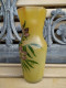 Grand Vase Verre Emaillé Legras Décor Fleurs Signé Leg - Glass & Crystal