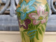 Delcampe - Grand Vase Verre Emaillé Legras Décor Fleurs Signé Leg - Vetro & Cristallo