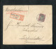 "DEUTSCHES REICH" 1900, Mi. 60 EF Auf Reco-Brief Ex Frankfurt, Rs. KOS-Stempel "FRIEDRICHSDORF (TAUNUS)" (A1116) - Briefe U. Dokumente