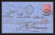 35316 N°16 Victoria 4p Rose London St Etienne France 1861 Cachet 46 Lettre Cover Grande Bretagne England - Covers & Documents