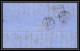 35316 N°16 Victoria 4p Rose London St Etienne France 1861 Cachet 46 Lettre Cover Grande Bretagne England - Brieven En Documenten