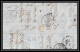 35323 N°16 Victoria 4p Rose London St Etienne France 1860 Cachet 81 Lettre Cover Grande Bretagne England - Lettres & Documents