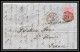 35306 N°16 Victoria 4p Rose London St Etienne France 1859 Cachet 21 Lettre Cover Grande Bretagne England - Brieven En Documenten