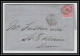 35308 N°16 Victoria 4p Rose London St Etienne France 1859 Cachet 26 Lettre Cover Grande Bretagne England - Covers & Documents