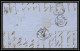 35295 N°16 Victoria 4p Rose London St Etienne France 1860 Cachet 18 Lettre Cover Grande Bretagne England - Brieven En Documenten