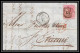 35288 N°16 Victoria 4p Rose London St Etienne France 1860 Cachet 18 Lettre Cover Grande Bretagne England - Lettres & Documents