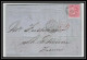 35285 N°16 Victoria 4p Rose London St Etienne France 1859 Cachet 16 Lettre Cover Grande Bretagne England - Lettres & Documents