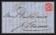 35267 N°16 Victoria 4p Rose London St Etienne France 1860 Cachet 11 Lettre Cover Grande Bretagne England - Brieven En Documenten
