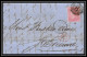 35265 N°16 Victoria 4p Rose London St Etienne France 1860 Cachet 8 Lettre Cover Grande Bretagne England - Cartas & Documentos