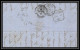 35262 N°16 Victoria 4p Rose London St Etienne France 1861 Cachet 4 Lettre Cover Grande Bretagne England - Covers & Documents