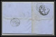 35087 N°23 20C Bleu Milano Staz St Etienne France Lettre Cover Italie Italia Italy Lettre Cover Vittorio Emanuele 2 - Marcophilie