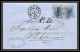 35083 N°23 20C Bleu Milano Staz St Etienne France Lettre Cover Italie Italia Italy Lettre Cover Vittorio Emanuele 2 - Marcophilie